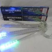 MS-360 Lampu LED Hujan Meteor RGB Color Dua Sisi 30cm Warna Warni