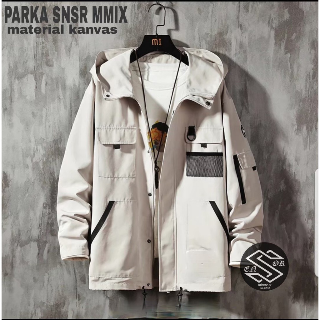 TURUN HARGA ! JAKET PARKA SNSR MMIX / JAKET PARKA CANVAS PRIA ORIGINAL SENSOR / JAKET PARKA PREMIUM TERBARU