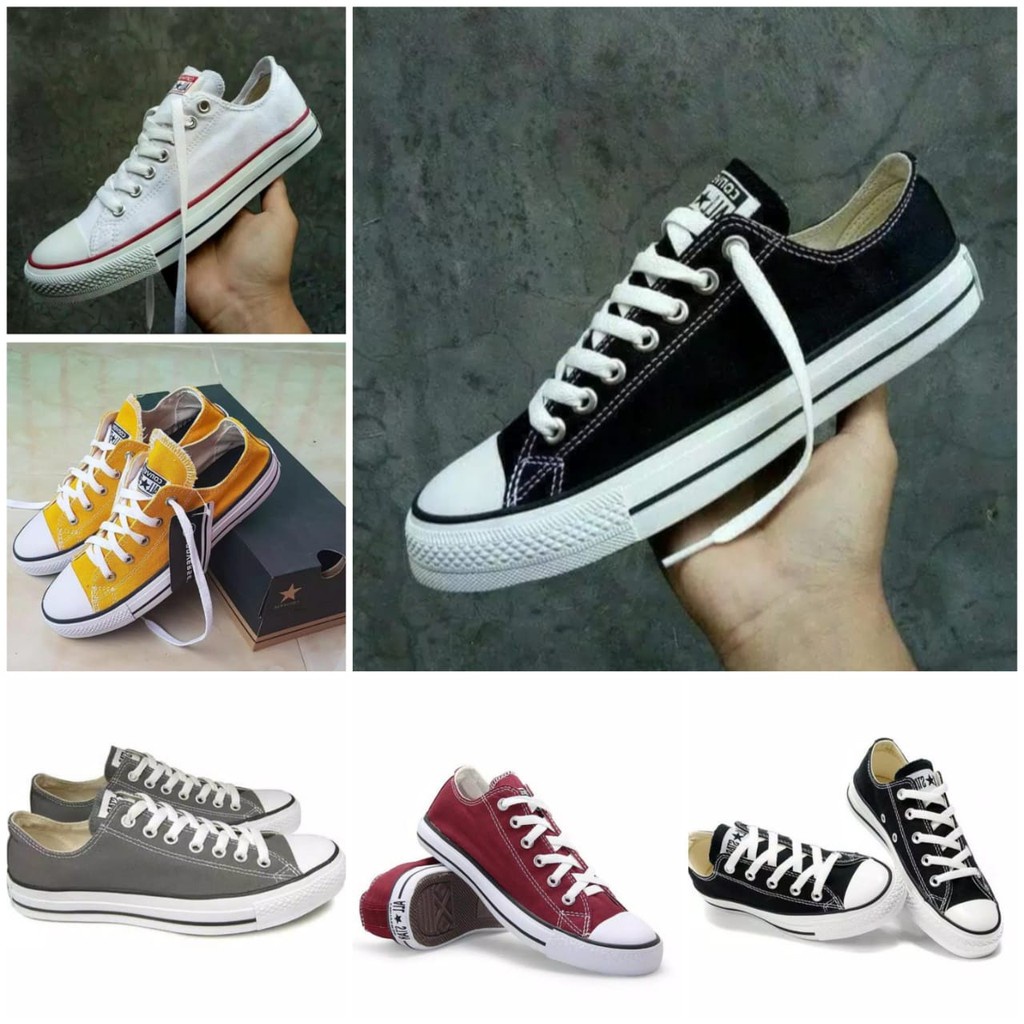 Discount Murah Converse Allstar Sepatu Sekolah Sepatu Pria Wanita Convers ALL STAR CLASSIC LOW OX Cowok Cewek Sneakers Casual