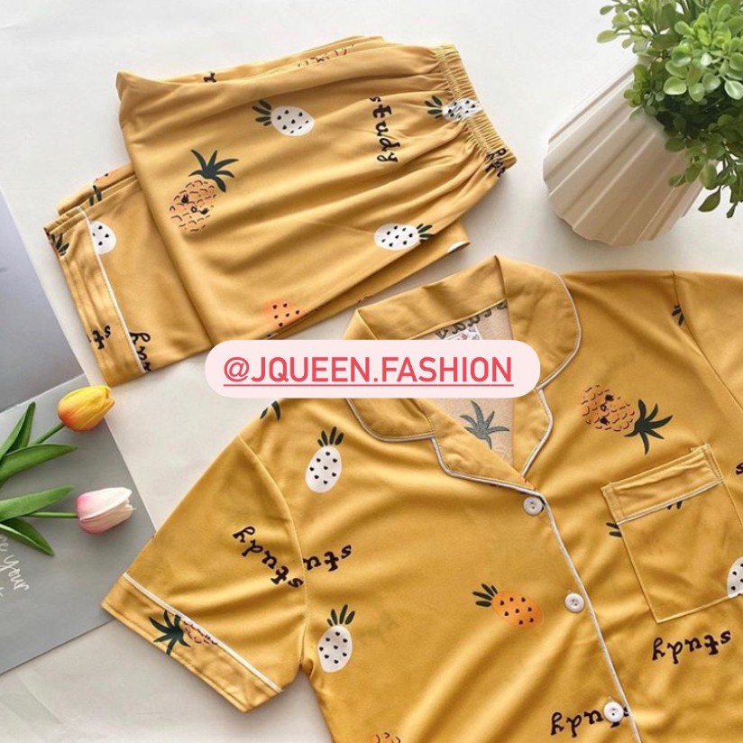 Baju tidur / piyama / sleepwear long pants wanita bahan import murah BTB021