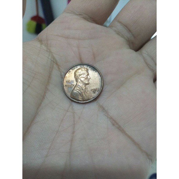 koin one cent lincoln th 1973d