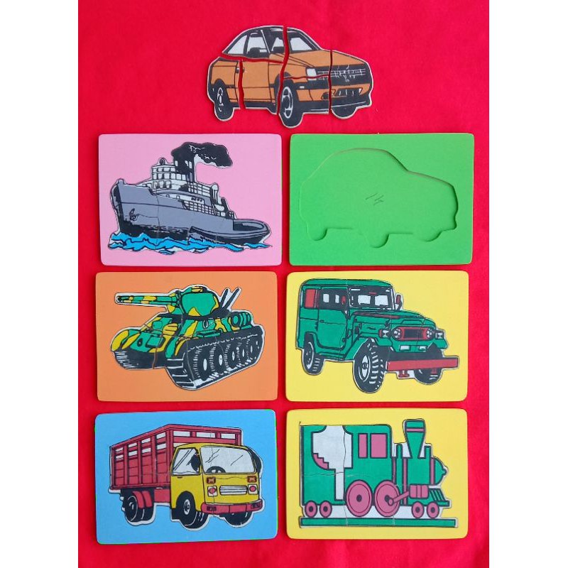 PAKET MAINAN EDUKASI ANAK PUZZLE PUZZEL KENDARAAN PAKET MAINAN EDUKASI ANAK PUZZLE PUZZEL KENDARAAN