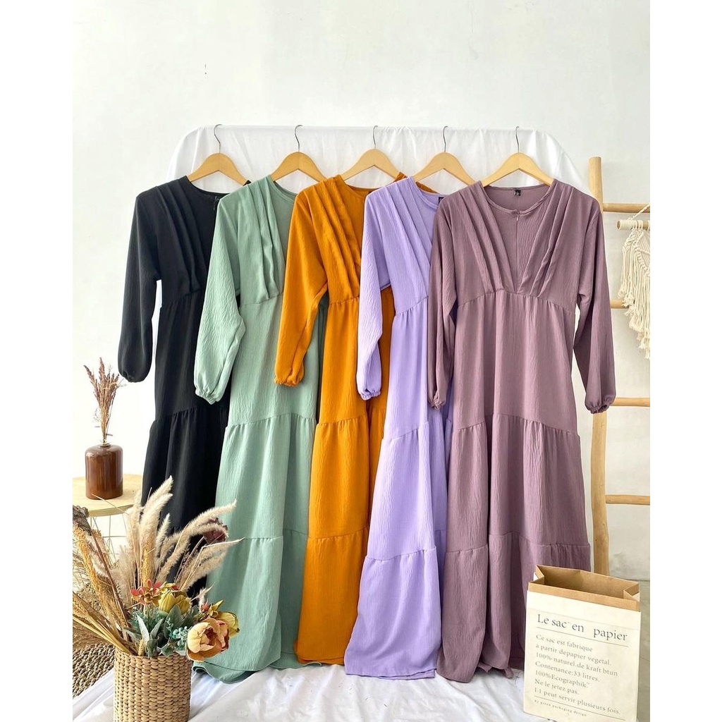 MISELA DRESS - DRESS WANITA - DRESS MUSLIM - DRESS OVERSIZE