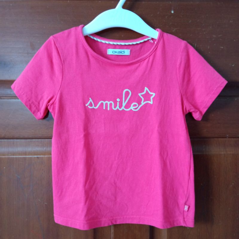 Okaidi pink tshirt preloved