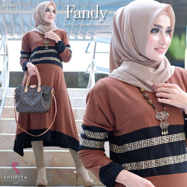 FANDY TUNIK ORI SHOFIYA ATASAN JUMBO XXL KNIT MELAR PREMIUM MIDI DRESS BIG SIZE