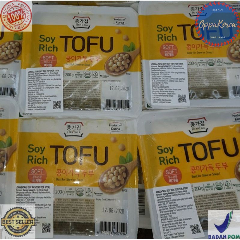 

Chongga Korean Fresh Soy Rich Tahu Lembut Korea 200 gram