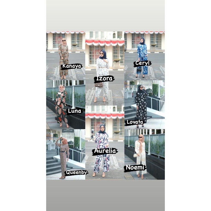 Piyama Eyberli / kanaya pajamas/ Eyberli Kanaya/ Piyama Set / baju tidur cewek /queenby