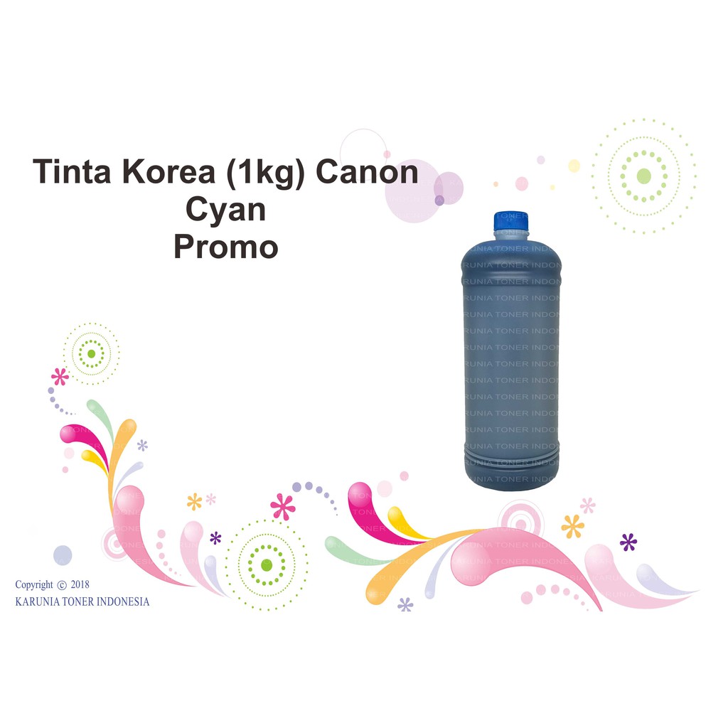 Tinta Korea (1kg) Canon - Cyan - Promo