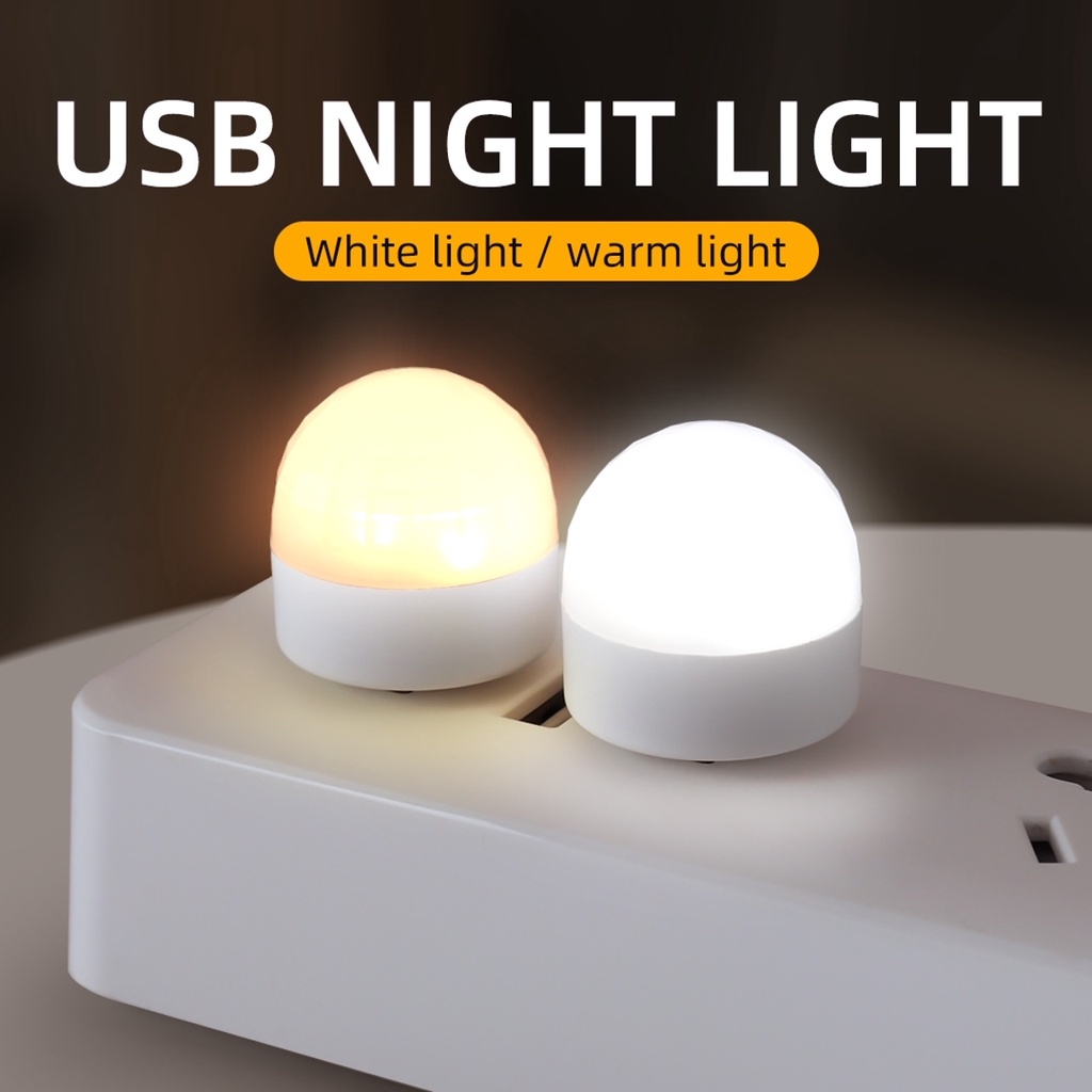 【33LV.ID】Lampu Mini USB Portable Kecil Bohlam Led Terang Lamp Darurat Emergency 1Pack Isi 10pcs