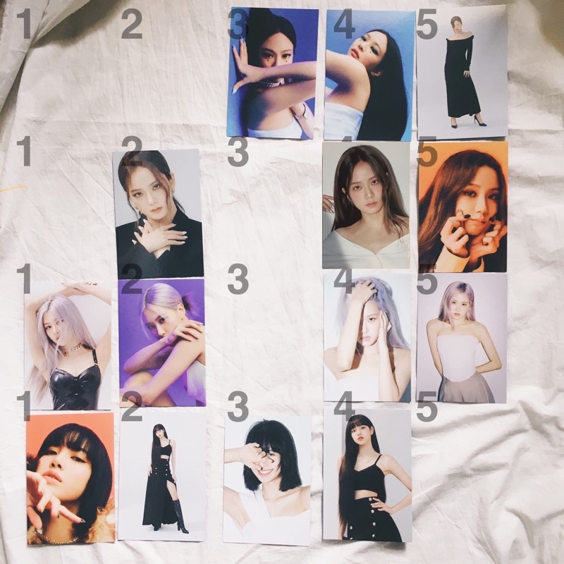 BLACKPINK THE ALBUM RANDOM POSTCARD VER 1 2 3 4 JENNIE LISA ROSE JISOO POSTCARD PHOTOCARD PC