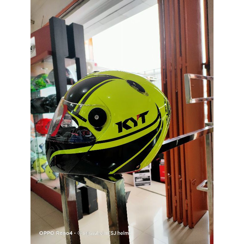 HELM KYT X ROCKET #1 YELOW FLUO/BLAK ORIGINAL