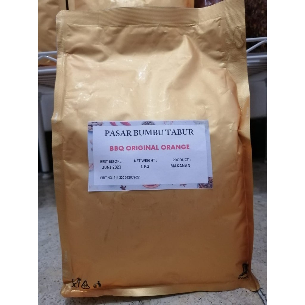

BUMBU TABUR BARBEQUE / BBQ ORIGINAL (ORANGE) 1 KG BUBUK MAKANAN ENAK MURAH HALAL