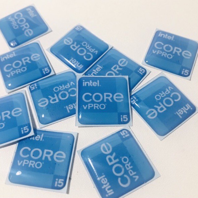 Stiker Timbul iNTEL CORE i5 VPRO Untuk Laptop dan PC