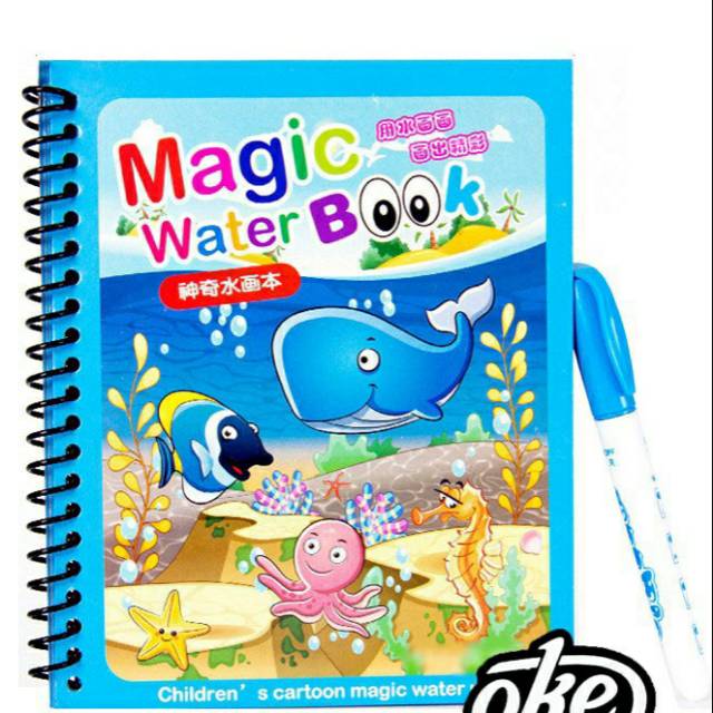 D7 Magic Water Drawing Book | Buku Mewarnai Air Ajaib | Water Draw