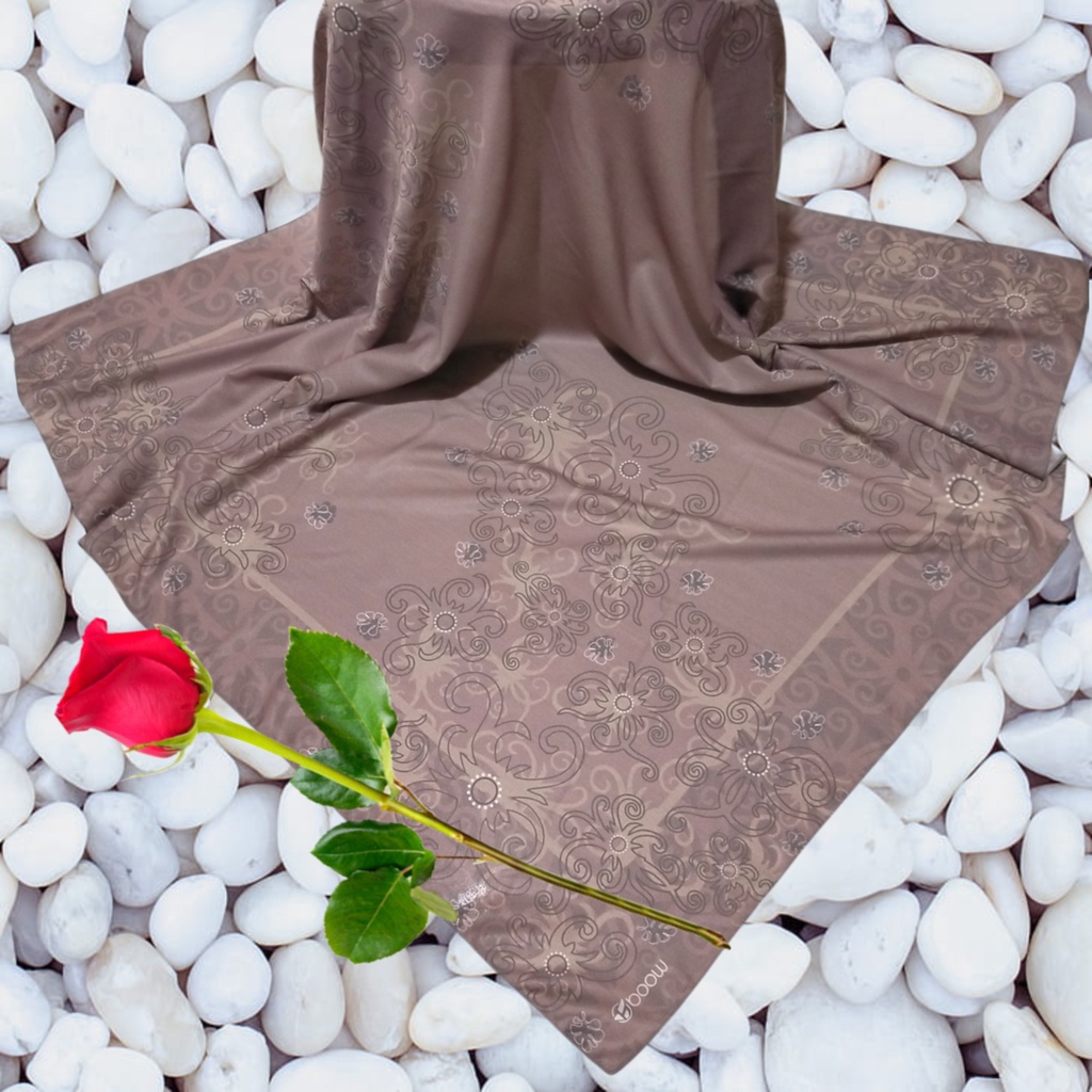 KAIN BATIK KALIMANTAN MODEL JILBAB MOTIF SEGI EMPAT BAHAN VOAL PRINTING PREMIUM