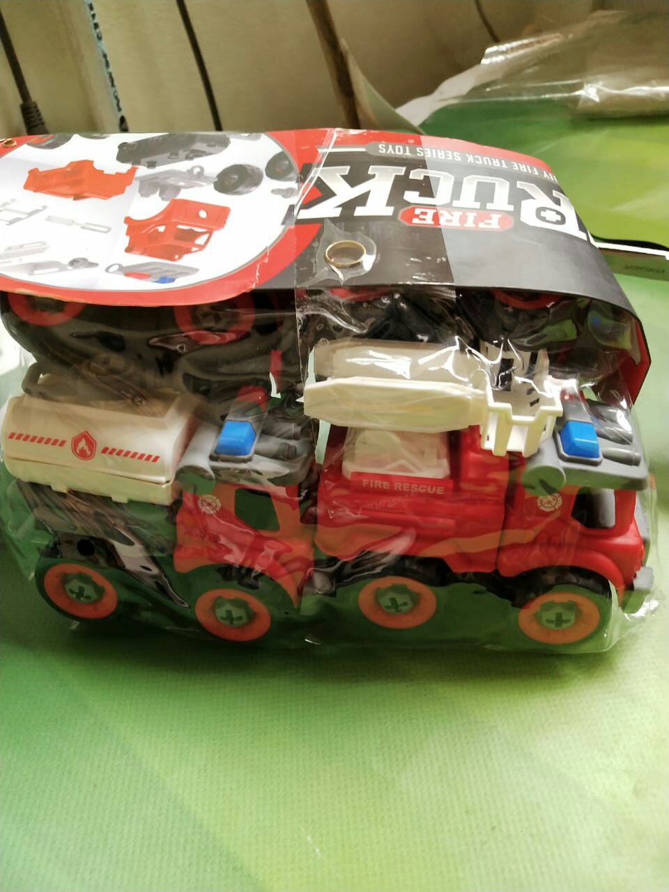 Mainan Diy Truk Konstruksi Pemadam Kebakaran Truk Pertanian Dan Kebersihan Bisa Dirakit Sendiri