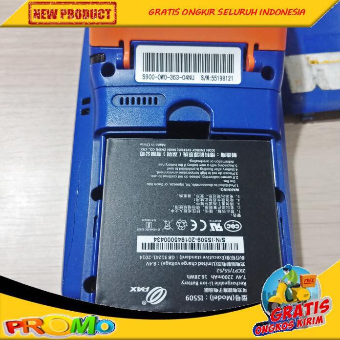 Baterai Edc Pax S900 Original