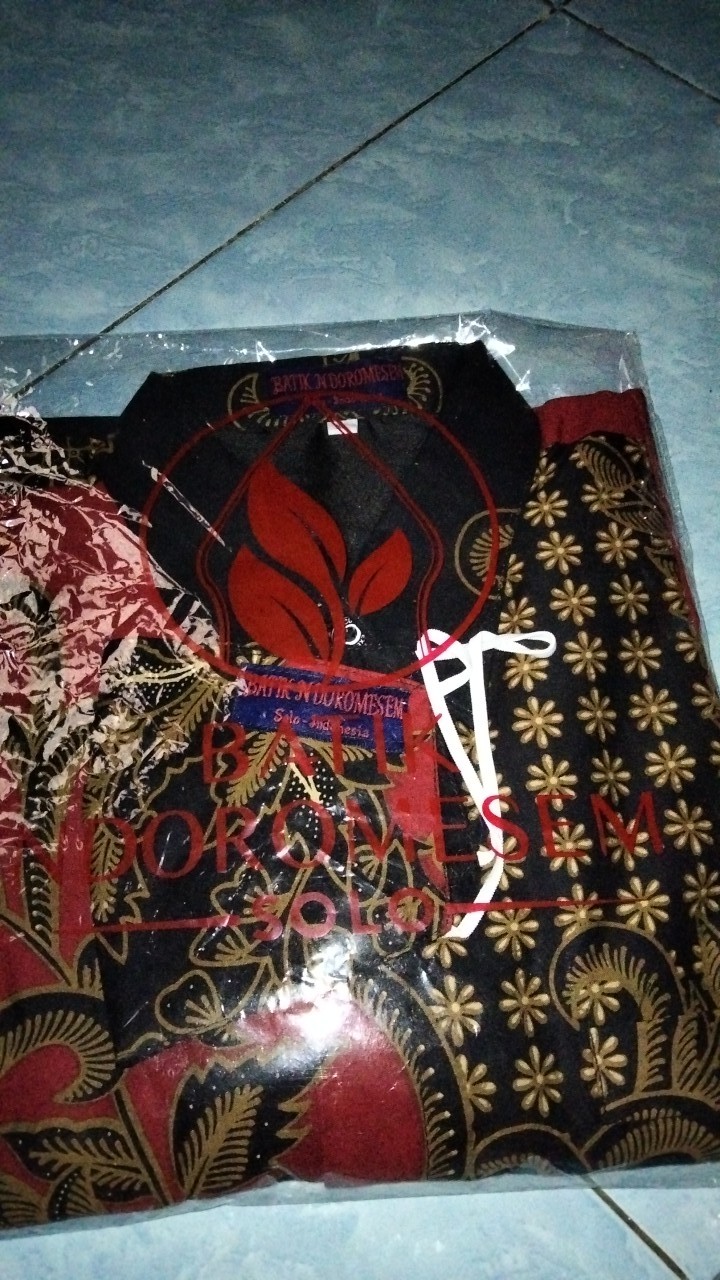 Kemeja Batik Pria Lengan Panjang Ao2 Katun Halus Sragenan
