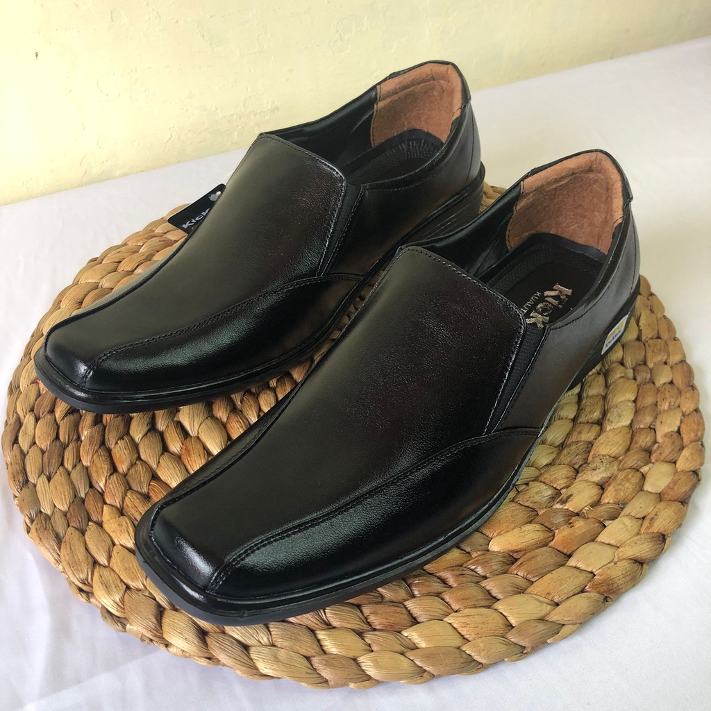 Sepatu pantofel PL25 4 hitam polos pria COWOK Slop KULIT tanpa tali formal terlaris murah Sepatu Pantofel Sepatu Pantopel Sepatu Kerja Sepatu Kantor Sepatu Dinas Sepatu Formal Sepatu PNS Hitam Pria Formal Kantor Leather