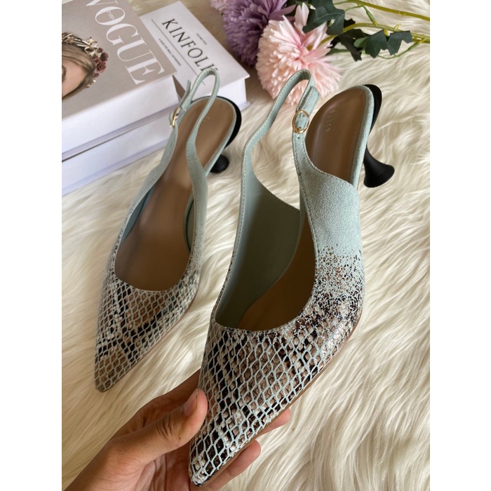 Promo Sepatu Wanita Pedro 041 Heel Snake Skin Shoes Original Ori Impor