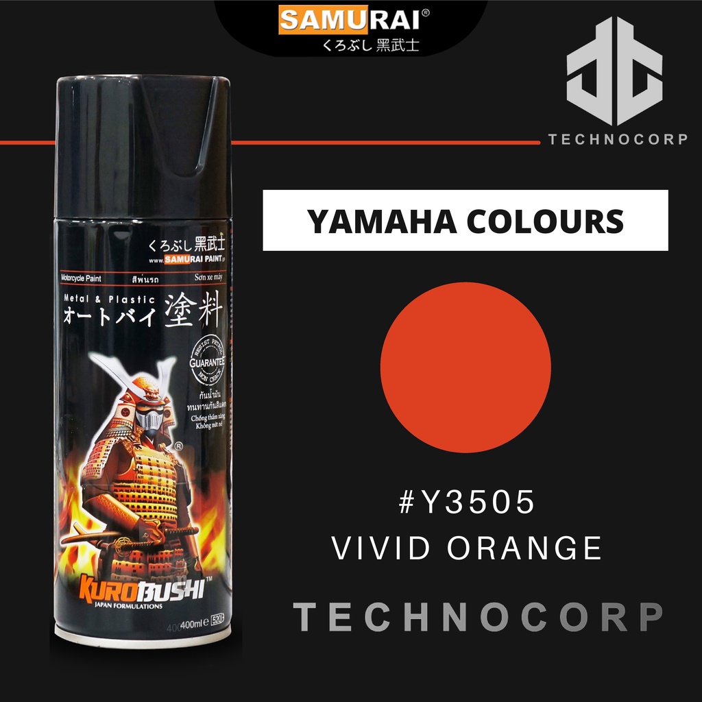 

Cat Semprot SAMURAI PAINT Y3505 VIVID ORANGE / YAMAHA ORANGE TERANG