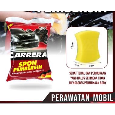 * NCC * Carrera Spon Sabut Mobil Serbaguna Sponge Permbersih Motor Halus Dan Lembut