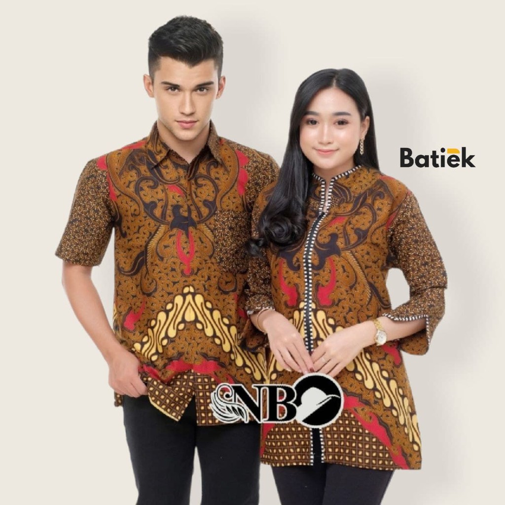 [11.11] COUPLE BATIK NEW HEM BLUS BLOUSE TRENDING INTERNATIONAL COUPLE SERAGAM TERLARIS BATIKPITTO