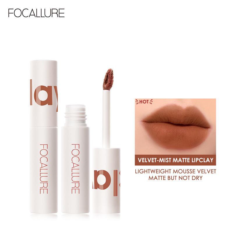 FOCALLURE True Matte Lip Clay Waterproof Lipstick Lip Gloss Lip Tint FA179