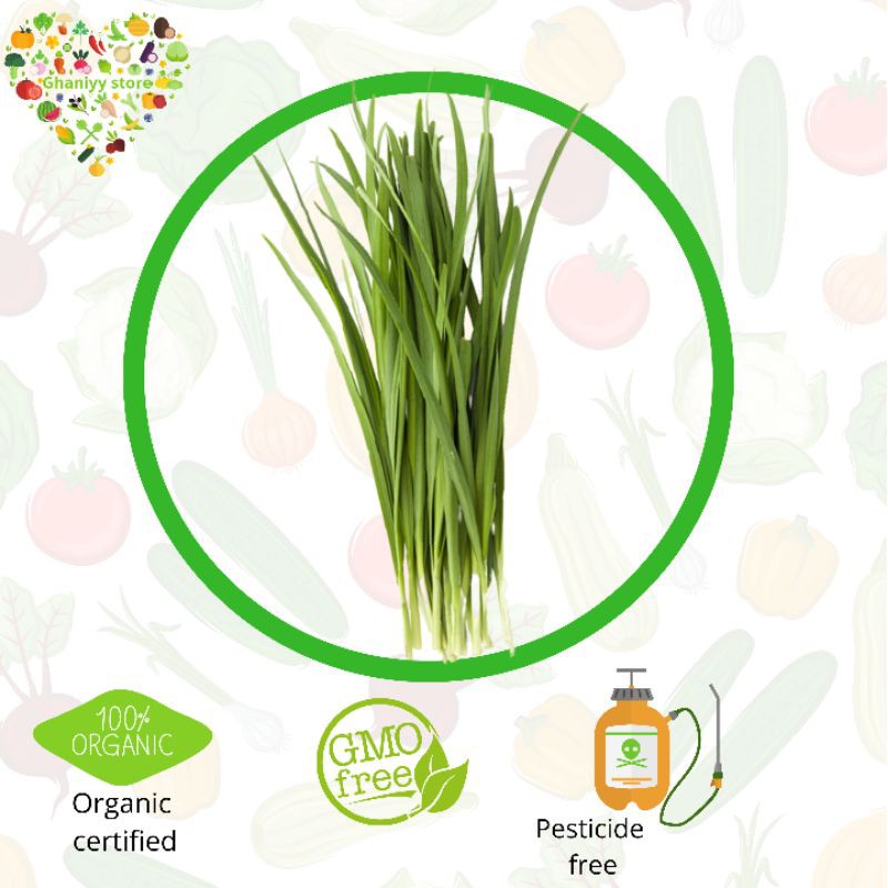 

sayur organik kucai organik 250 gram