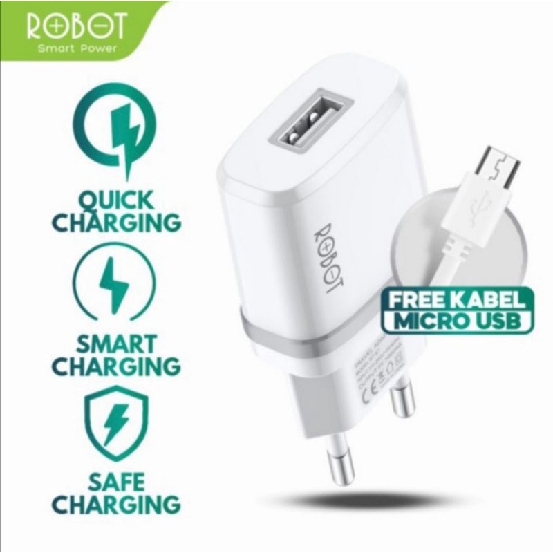 Charger Robot RT-K7 MICRO USB 5V 1A Power Charger Original Robot 100%