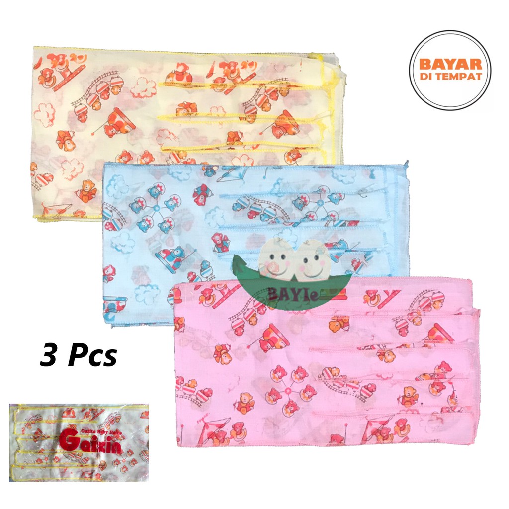 BAYIe - 3 pcs Gurita/Grito Bayi Tali GAIXIN Bahan Katun