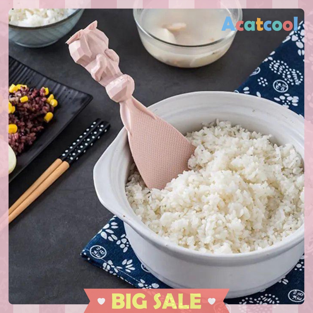 Wheat Straw Cartoon Rabbit Spoon Stand Rice Non-stick Shovel Kitchen Tool