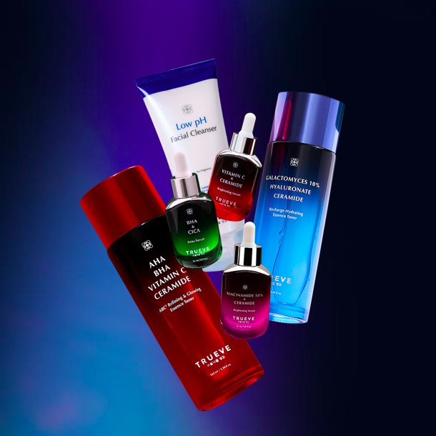 TRUEVE Serum | Toner | Gentle Cleanser | Eye Gel | Actglo Collagen