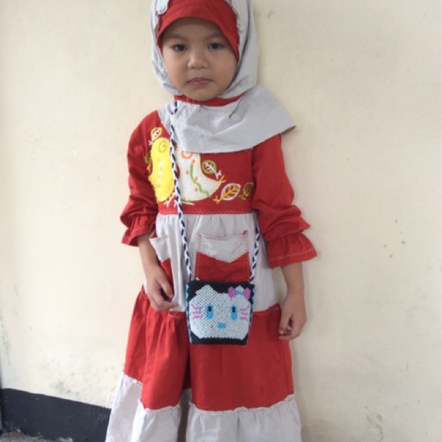 Tas selempang manik anak hello Kitty (TM06)