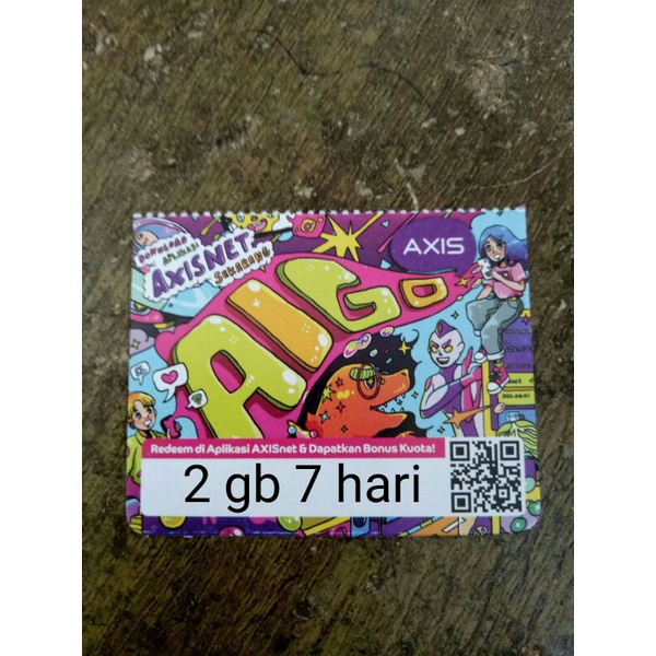 Voucher Axis 5 gb 7 hari