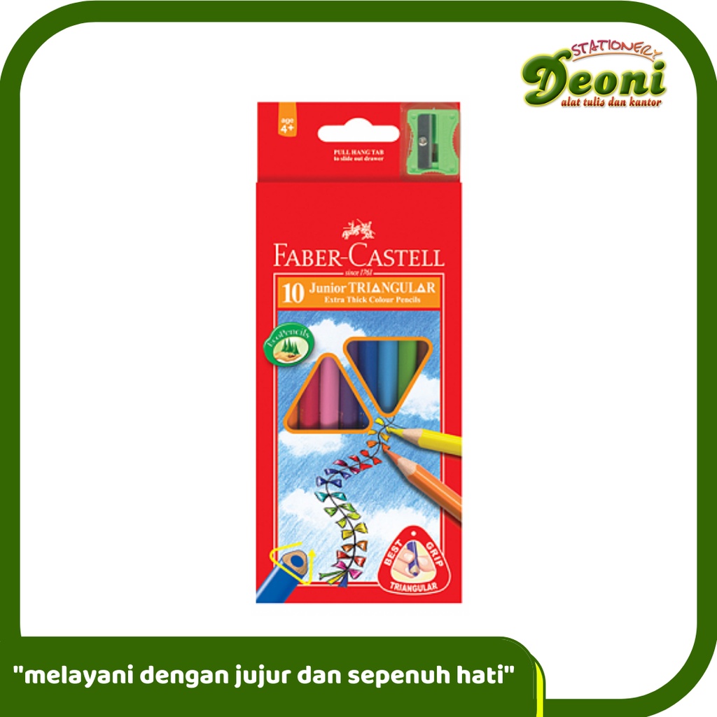 

FABER-CASTELL 10L Junior Triangular Pensil Warna