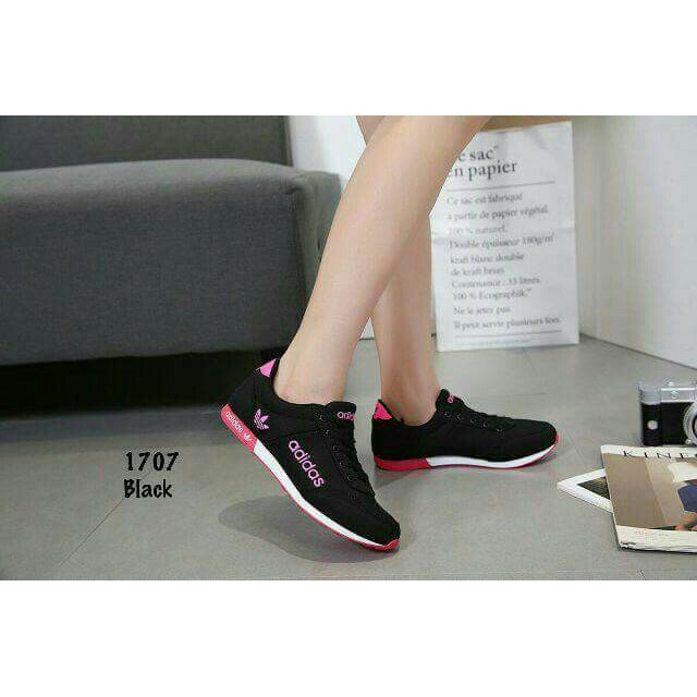 GROSIR SEPATU WANITA PEREMPUAN CEWEK OLAH RAGA KETS ADIDAS ZX PINK SALEM KETS CASUAL SPORT MURAH