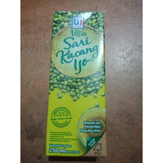 

Ultra Sari Kacang Ijo 250 ml (Perpak Isi 5 Pcs)