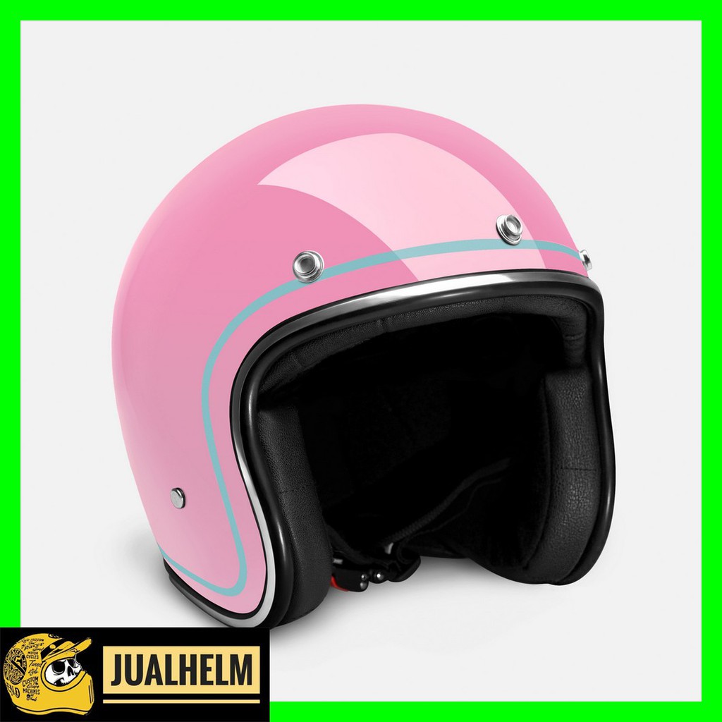 HELM RETRO ZULU AZURA PINK CHROME