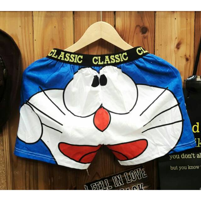 Boxer doraemon celana boxer /celana tidur /celana santai /celana pendek
