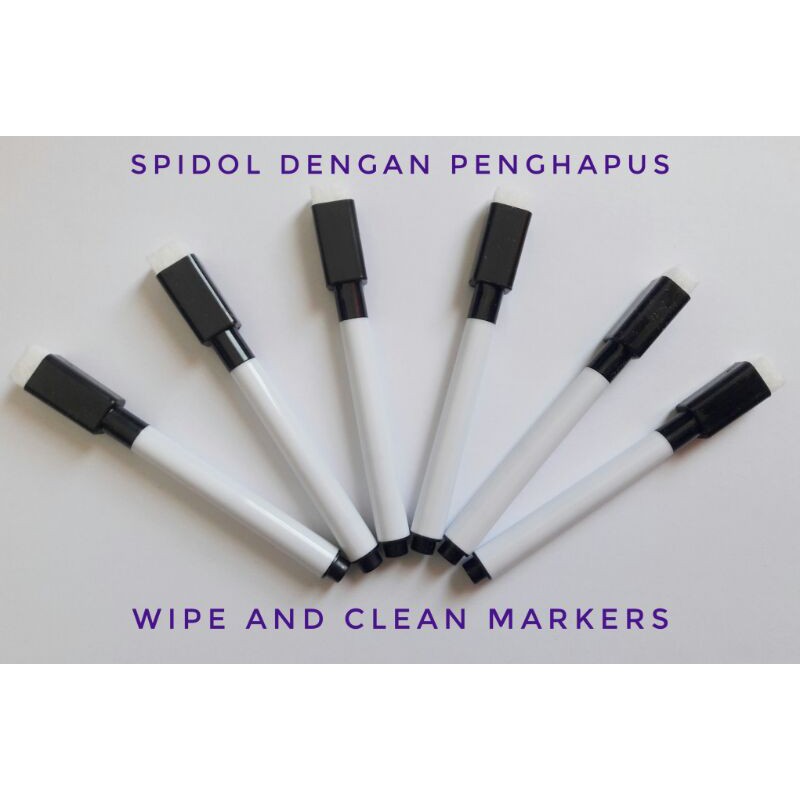 

Spidol Wipe and Clean Warna Hitam (spidol penghapus / whiteboard marker / spidol whiteboard)