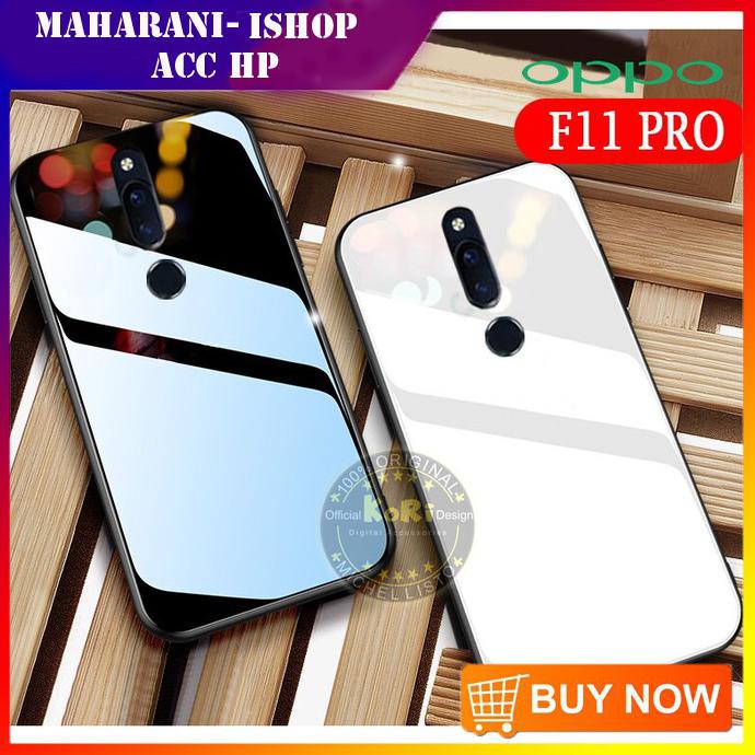 CASE HP OPPO F11 PRO GLASS CASE HP UME TEMPERED BACKDOOR COD