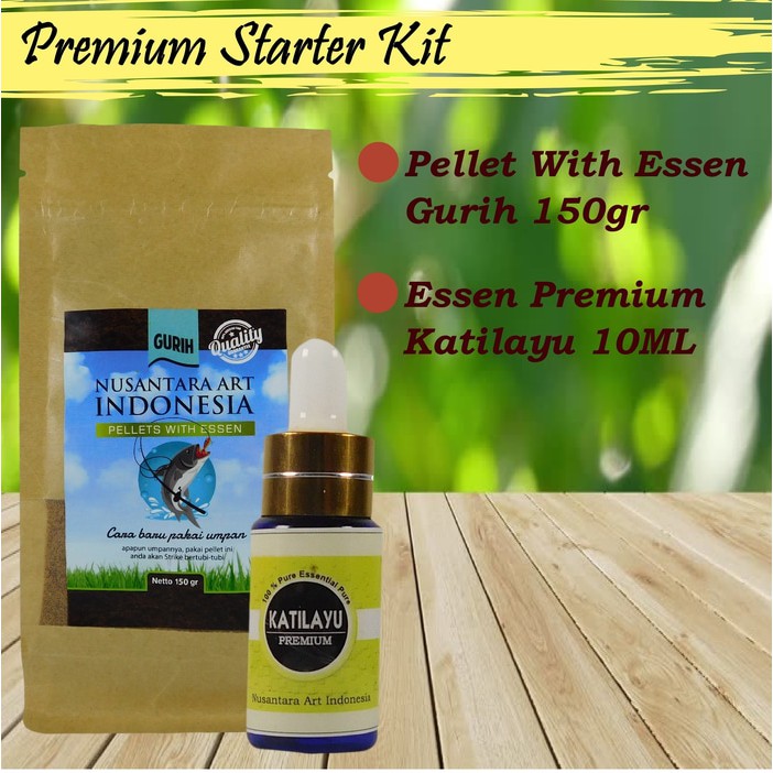 Essen Getah Katilayu Premium 10ml & Umpan Pancing Ikan Tombro Pellets With Essen Varian Gurih