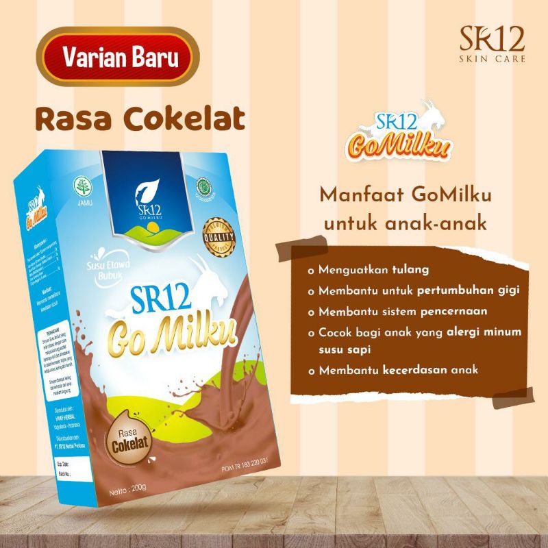 

TERLARIS||GOMILKU SR12 HERBAL||SUSU ETAWA MURNI PREMIUM||PENAMBAH IMUN+BERAT BADAN|