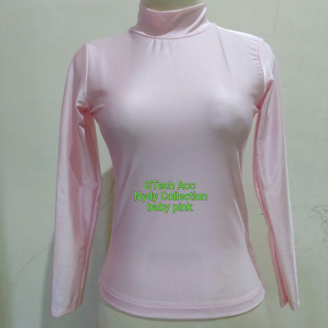 Manset Kebaya Manset Muslim Manset Glitter Manset Lycra Manset Resleting Eceran Dan Grosir-Baby Pink