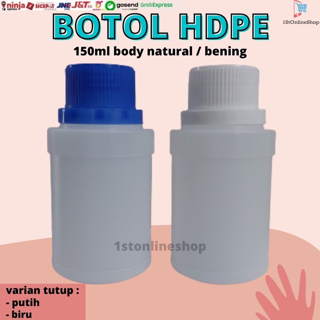 BOTOL HDPE 150 ML NATURAL LABOR AGRO PLASTIK CAIRAN