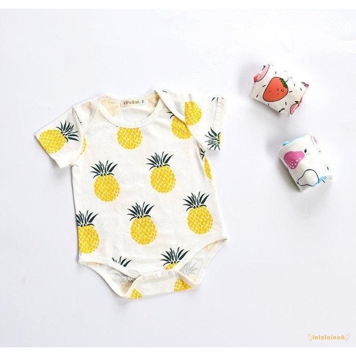 Jumpsuit Bayi  Lengan Panjang dengan Bahan Katun dan Gambar  