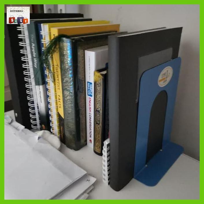 

DOCUMENTO- PENYANGGA SANDARAN ATK STAND BUKU BOOKENDS BOOK END BOOK STAND COMBO -ASLIII.