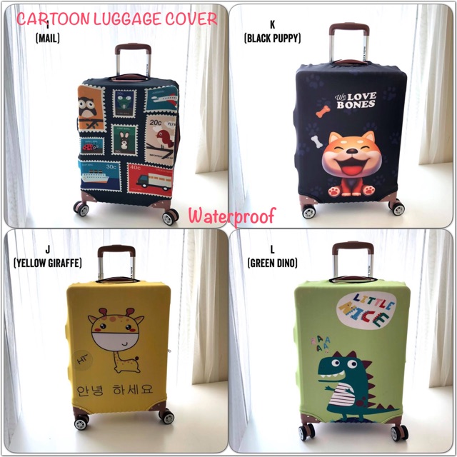 READY STOCK  CARTOON LUGGAGE COVER