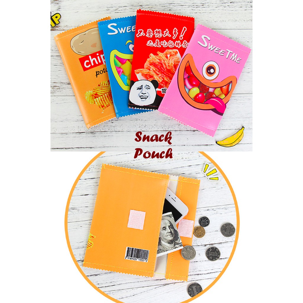 

TS Snack Pouch (Tempat pensil atau uang bentuk kemasan snack) kualitas